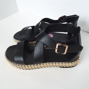 Bamboo Gladiator Y2K Style Women's Sandal Size 5.5M